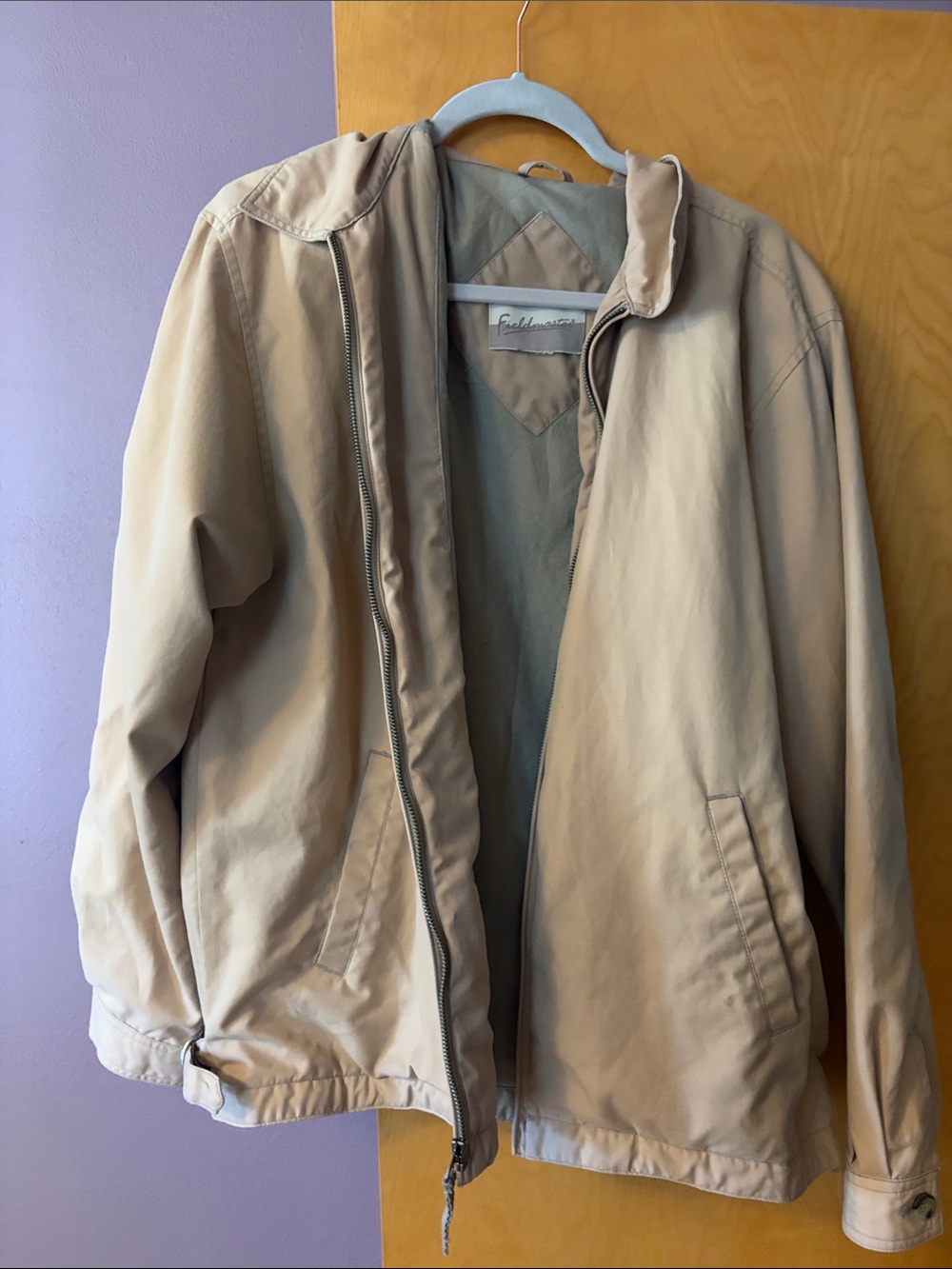 Vintage Fieldmaster Tan Zip-Front Jacket